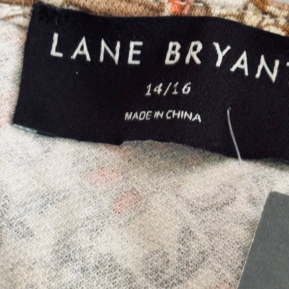 Lane Bryant Womens Floral Print Midi Dress V-Neck Short Sleeve Smocked Waist Siz - Picture 2 of 12